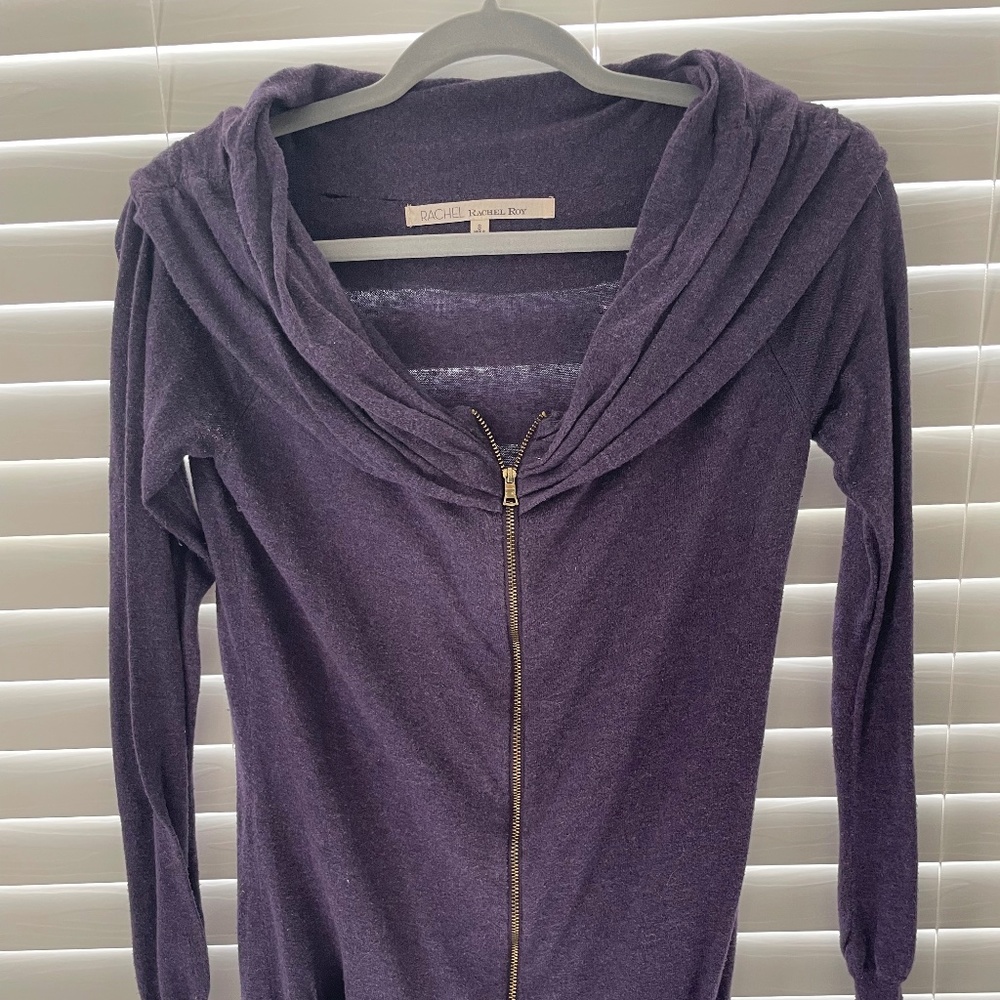 Rachel Roy ruched neckline sweater